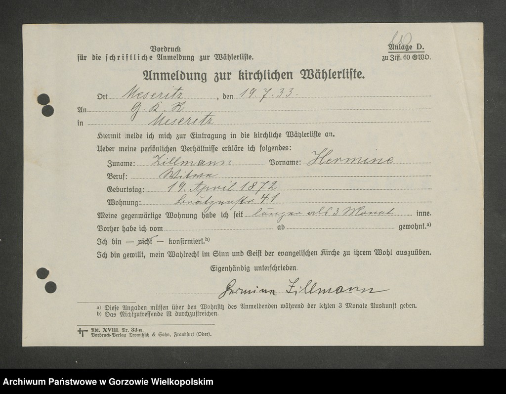 image.from.unit.number "Anmeldungen zur Wählerliste. Band III"