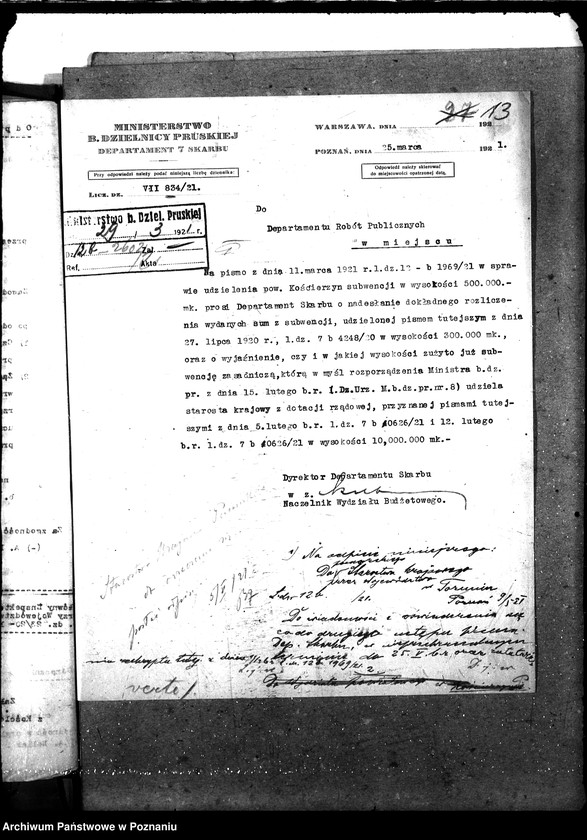 Obraz 18 z jednostki "[Subwencja na prace doraźne przy budowie dróg zatrudnienie bezrobotnych pow. kościerzyński]"