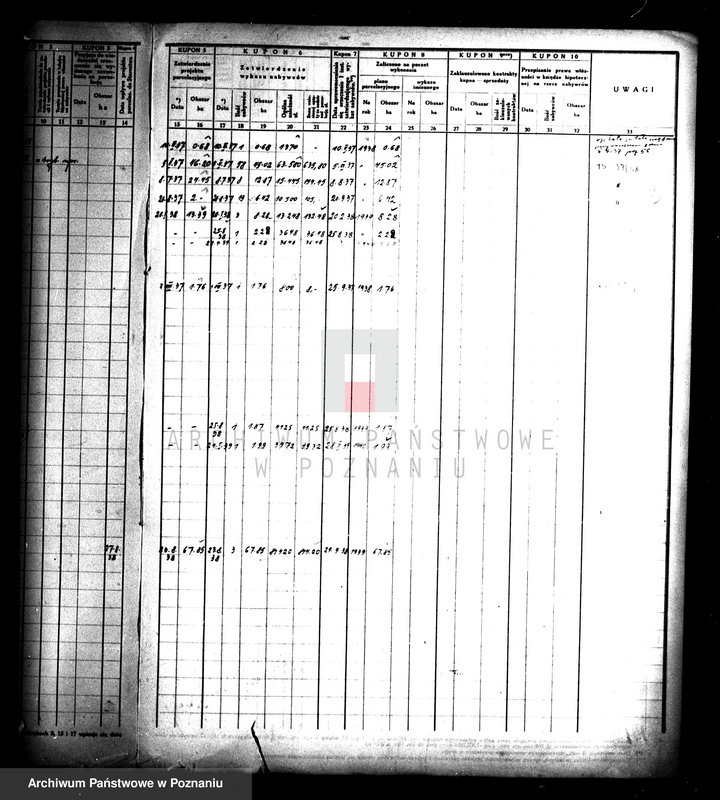 Obraz 7 z jednostki "/Księga kontroli prac parcelacji prywatnej powiatu wrzesińskiego/"