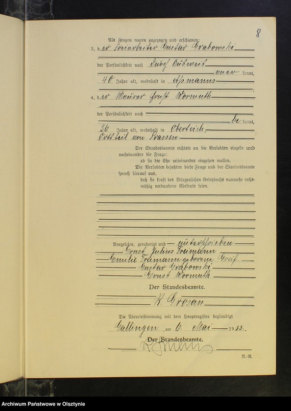 image.from.unit.number "Heirats-Neben-Register Nr 1 - 16 [ Księga małżeństw - wtóropis ]"