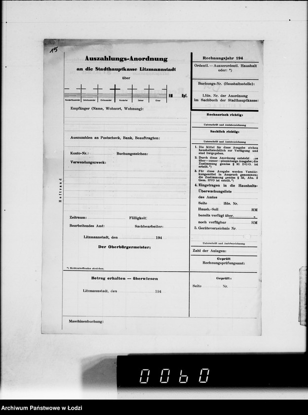 Obraz 18 z jednostki "Ritter et Co.Rechnungen [za dostawy towarów dla Getta]"