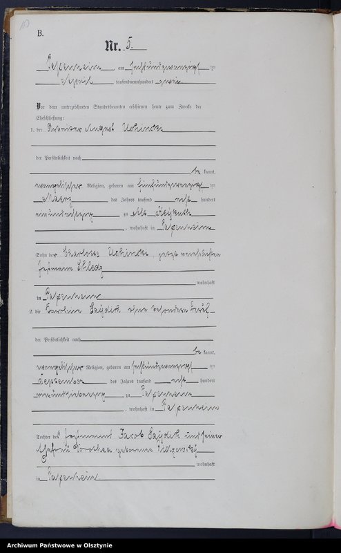 image.from.unit.number "Heiraths-Haupt-Register Nr 1 - 15"