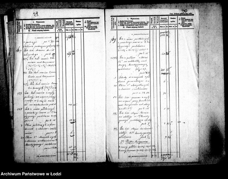 Obraz 20 z jednostki "[Ubezpieczenia - szacunki szczegółowe zabudowań na obszarze Łodzi]"