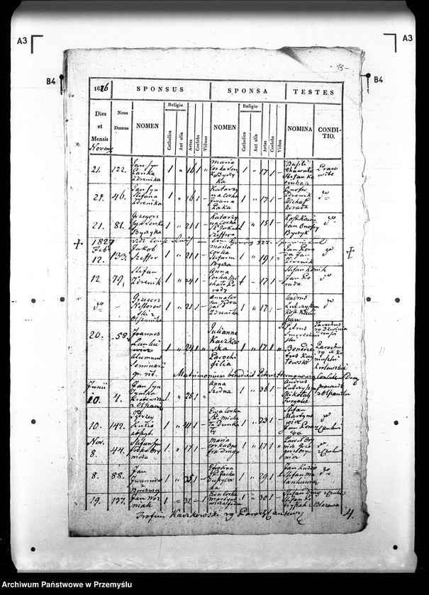Obraz 19 z jednostki "[Kopie ksiąg metrykalnych parafii Czukiew z filią Uherce (dekanat Sambor)]"
