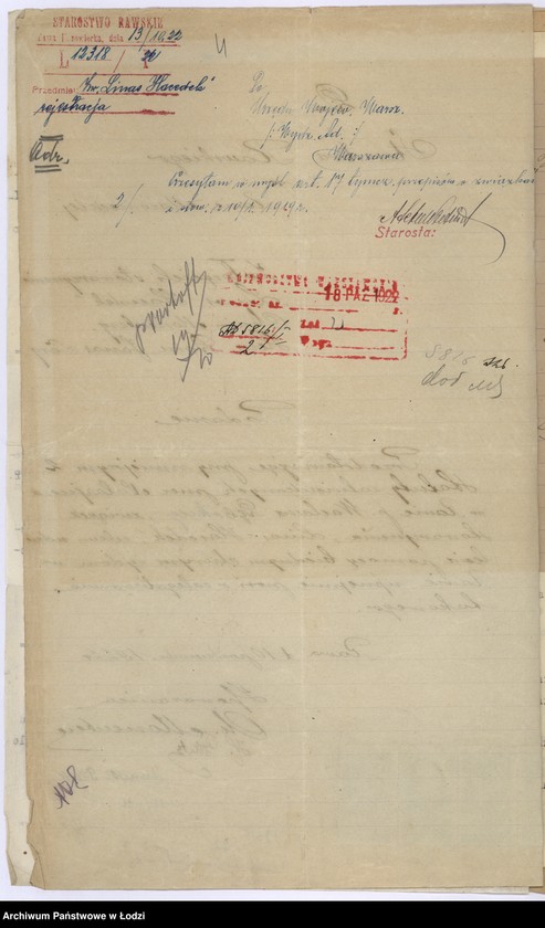 Obraz 7 z jednostki "Stowarzyszenie Niesienia Pomocy Biednym Chorym Żydom p.n. "Linas Hacedek" w Rawie Maz."