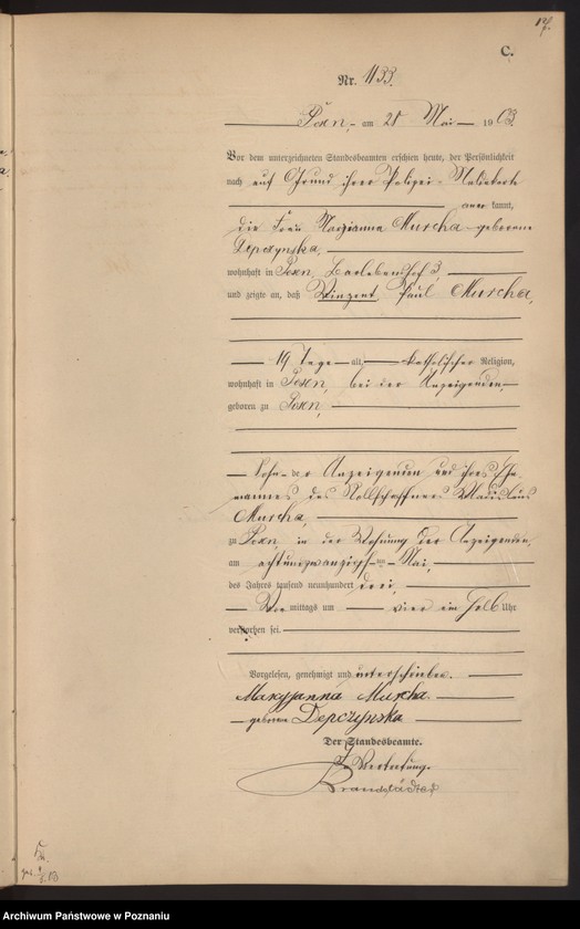 Obraz 20 z jednostki "Księga zgonów tom III"