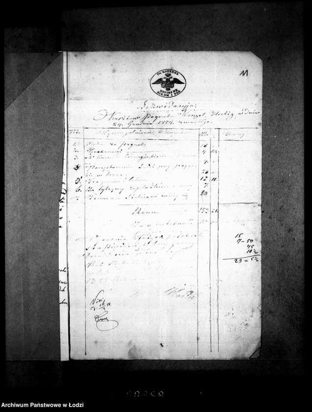 Obraz 15 z jednostki "Akta tyczące się ustanowienia opieki nad nieletnimi i sporządzenia spisu inwentarza pozostałości po zmarłym Wacławie Hurtich"