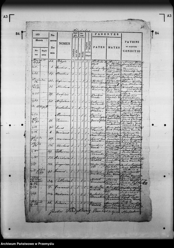 Obraz 16 z jednostki "[Kopie ksiąg metrykalnych parafii Hussaków z filiami Bojowice, Moczerady (dekanat Mościska)]"