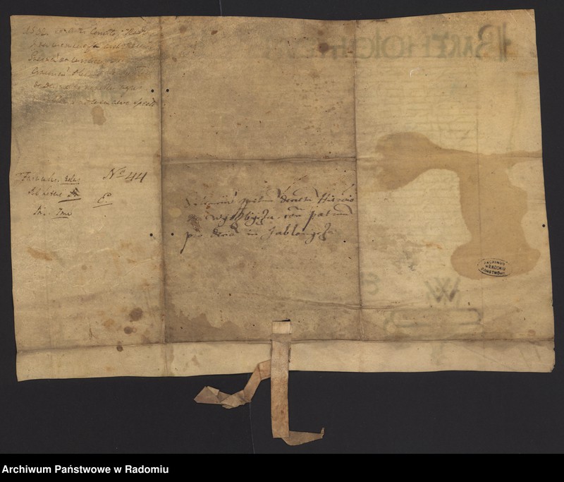 Obraz 6 z kolekcji "Najcenniejsze materiały z zasobu Archiwum Państwowego w Radomiu111"