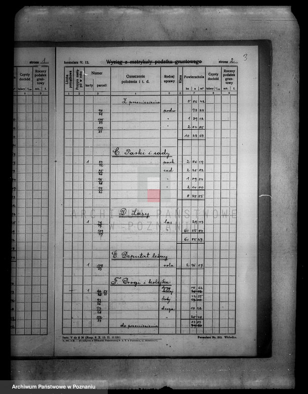 Obraz 7 z jednostki "Rejestr pomiarowy wyłączeń z art. 4 i 5 ustawy o reformie rolnej z majątku Kosztowo powiatu wyrzyskiego"