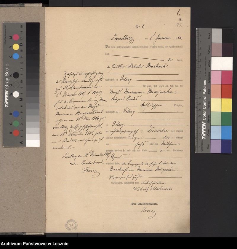 Obraz z jednostki "[Księga urodzeń]"