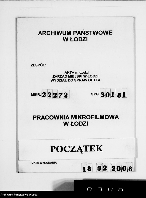 Obraz 1 z jednostki "Medikamente für das Getto"