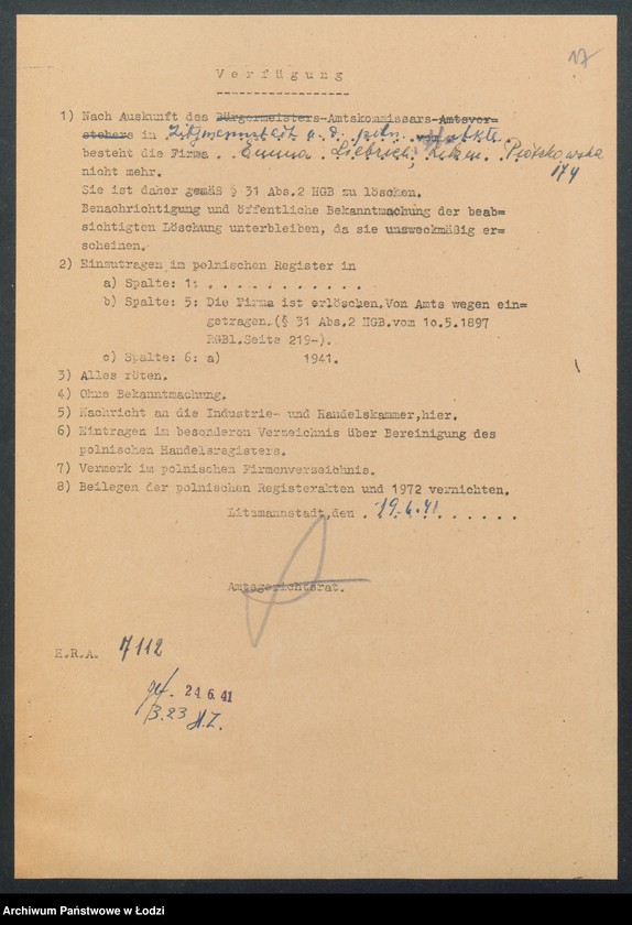 Obraz 19 z jednostki "A. Sznajder i E. Liebiech – sklep galanteryjny"