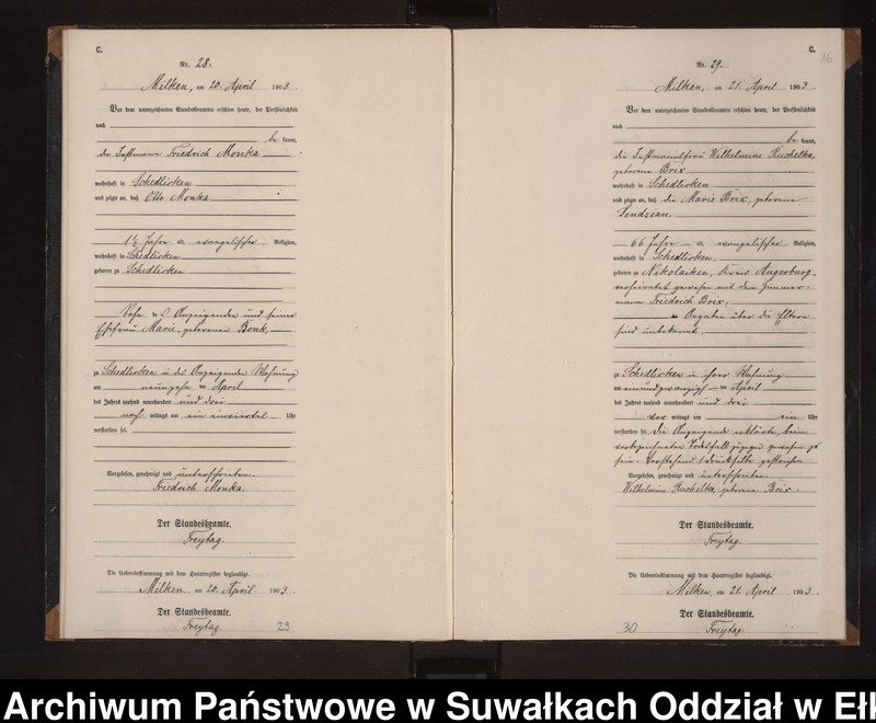 image.from.unit.number "Sterbe-Neben-Register des Preussischen Standes-Amtes Stasswinnen Kreis Lötzen"