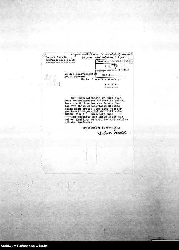 Obraz 18 z jednostki "[Podania o pracę i zasiłek pieniężny]"