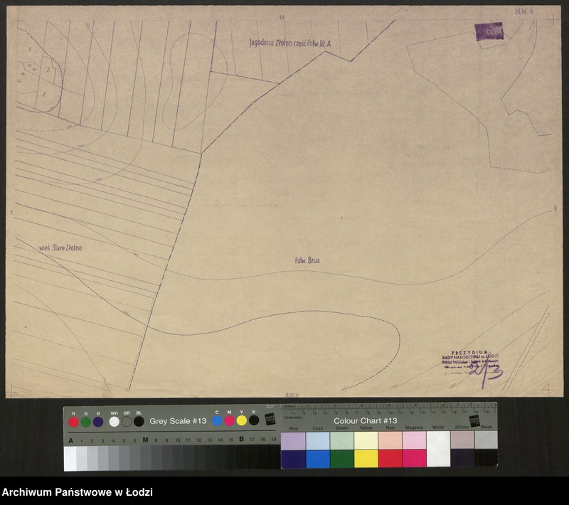 Obraz 1 z jednostki "Plan m. Łodzi 1:2000, odbitka. Sekcja NW6"
