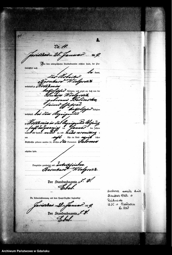 Obraz 15 z jednostki "Księga urodzeń"