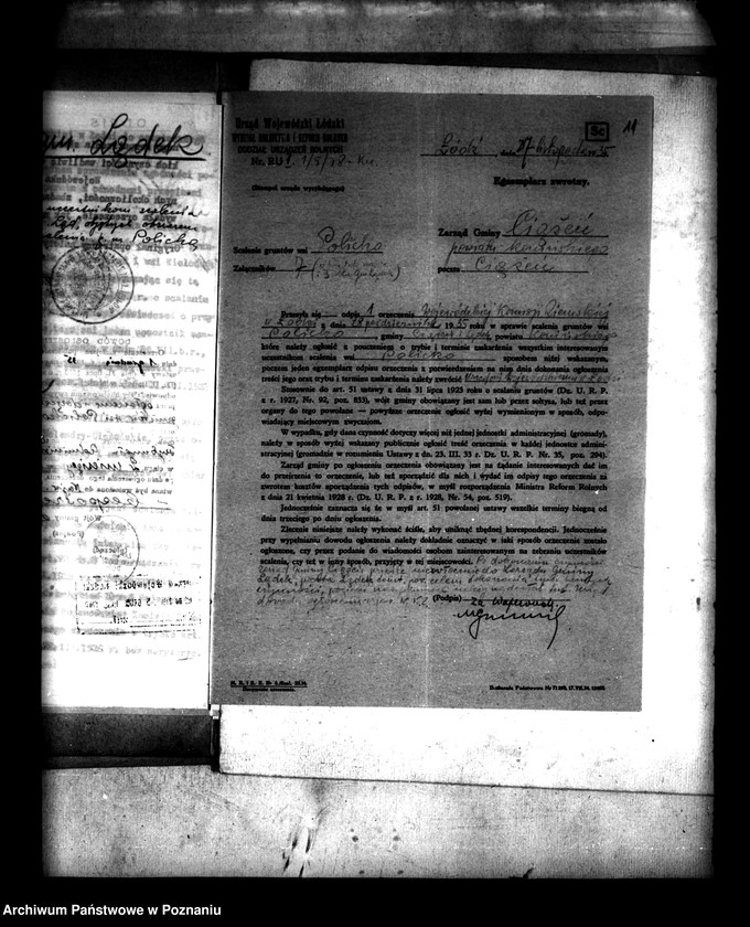 Obraz 15 z jednostki "/Scalenie gruntów wsi Policko powiatu konińskiego/"