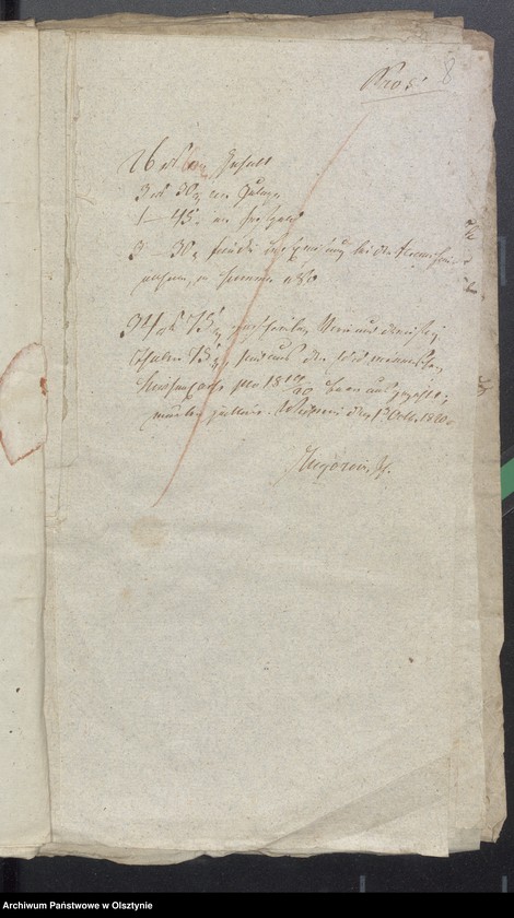 image.from.unit.number "Beläge zur 1819/1820 Jahres Kirchen Rechnung von Widminnen"