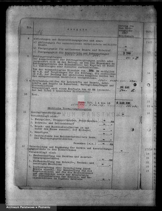 Obraz 20 z jednostki "Haushalt des höheren Schulen. Erziehungsbeihilfen. Begabtenförderung"