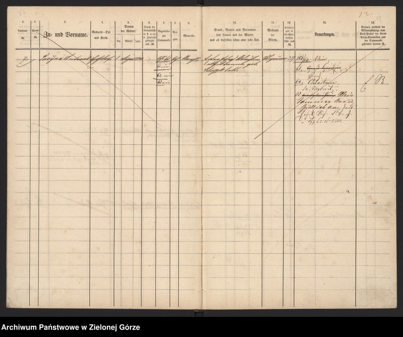 image.from.unit.number "Militair - Stammrolle von Kleindorf, Großdorf und Vorwerk Friedrichshof"