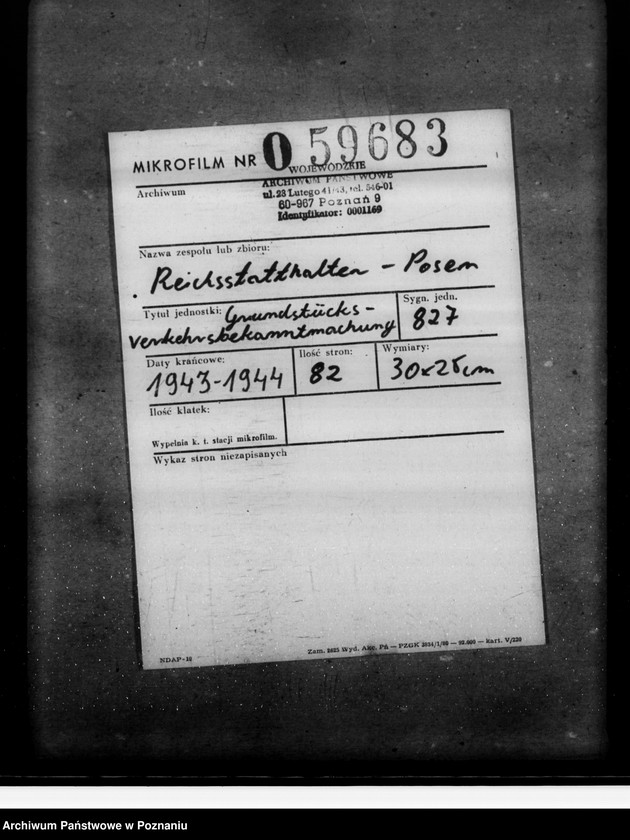 Obraz 2 z jednostki "Grundstücksverkehrsbekanntmachung"