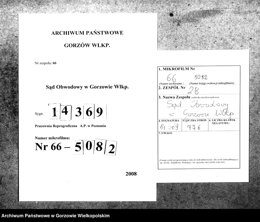 image.from.unit.number "Duplikate der Kirchenbücher von der Parochie Genninsch Warthebruch: Spiegel (Poźrzadło), Blumenthal (Kwiatkowice), Ludwigsthal (Trzęsów), Bergenhorst (Gorzębia), Haferwiese (Gosławka), Pollychener Hollander (Nowe Polichno), Gross Rehne (Rań), Alt Gennin (Jeninek), Ober Gennin (Jeniniec), Unter Gennin (Podjenin)"