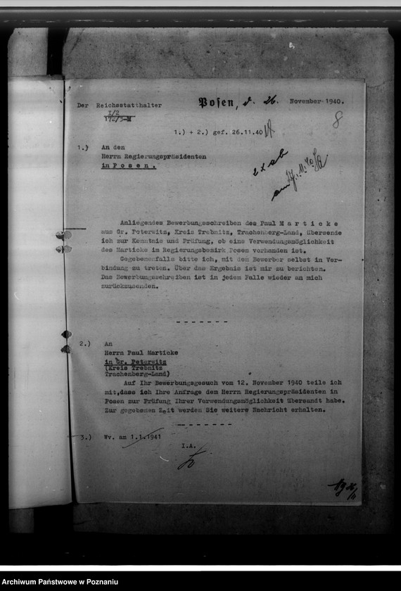 Obraz 13 z jednostki "Bewerbungen um Anstellung im öffentlichen Dienst"