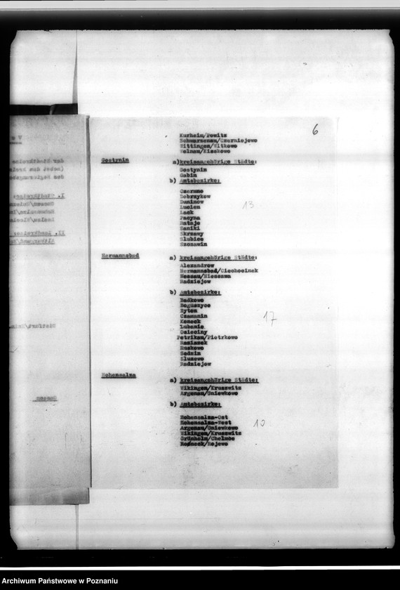 Obraz 10 z jednostki "Verzeichnis von Amtsbezirken"