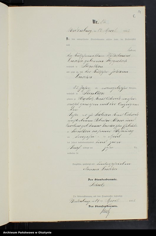 image.from.unit.number "Sterbe-Neben-Register Nr 1 - 70"