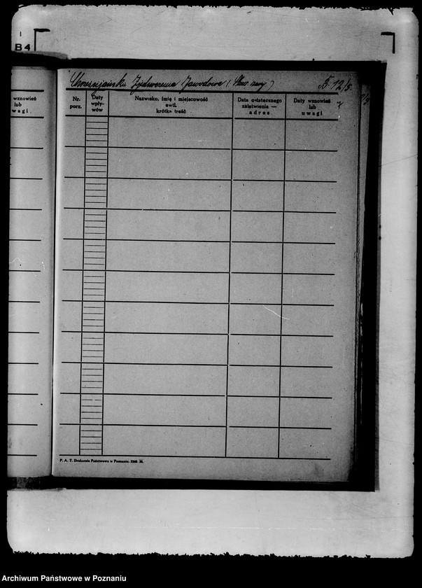 Obraz 12 z jednostki "Spisy spraw Wydziału Społeczno-Politycznego"