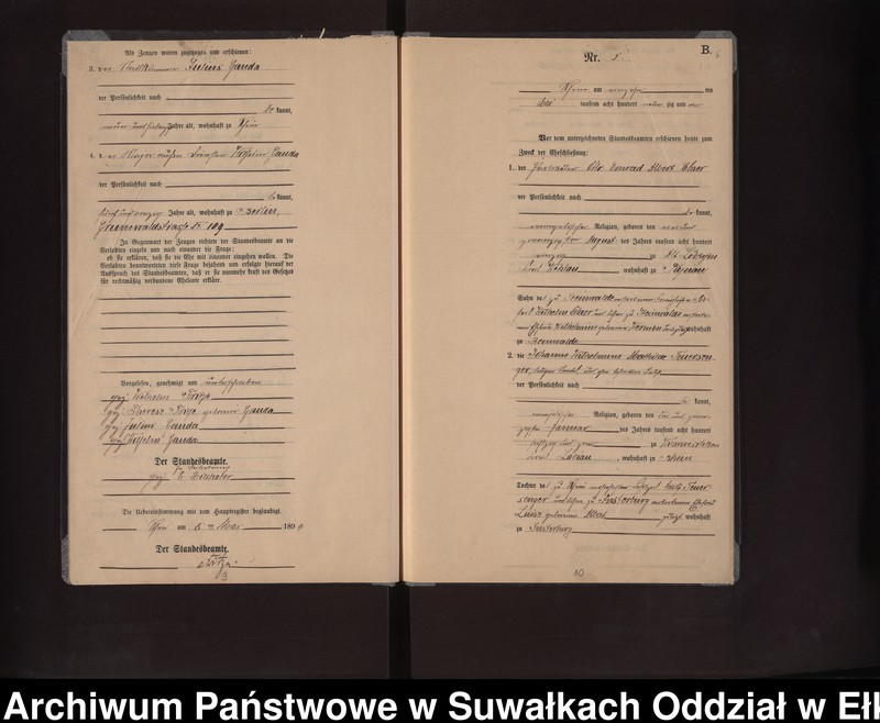 image.from.unit.number "Heiraths-Neben-Register des Preussischen Standes-Amtes Rhein Kreis Loetzen"
