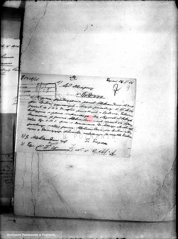 Obraz 13 z jednostki "/Sprawy przewłaszczeniowa Aleksandrowa powiat szubińskiego /dwór Piechcin/"