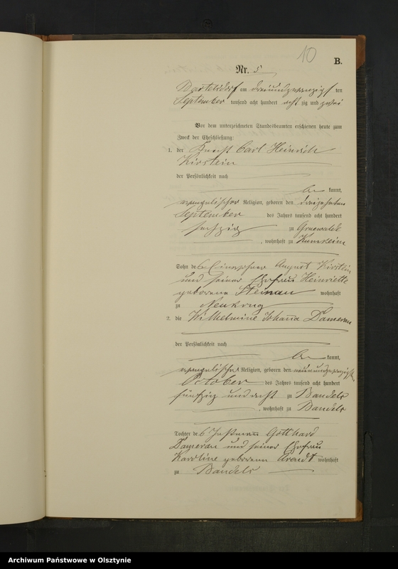 image.from.unit.number "Heiraths-Neben-register Nr 1 - 10"