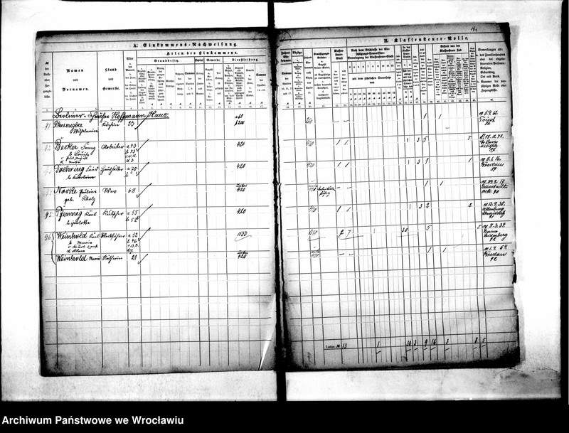 image.from.unit.number "Klassensteuerrolle nebst Eikommens - Nachweisung"