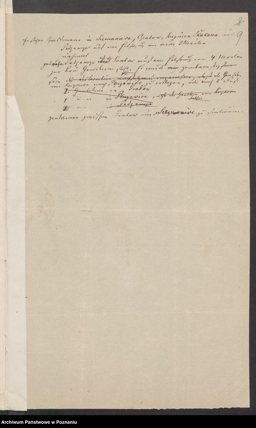 Obraz 13 z jednostki "Acta generalia des Oberpäsidialkommissars Landrat von Madai zu Kosten betreffend die Verfolgung der polnisch-revolutionären Umtriebe im Kreise Schildberg /Ostrzeszów/."