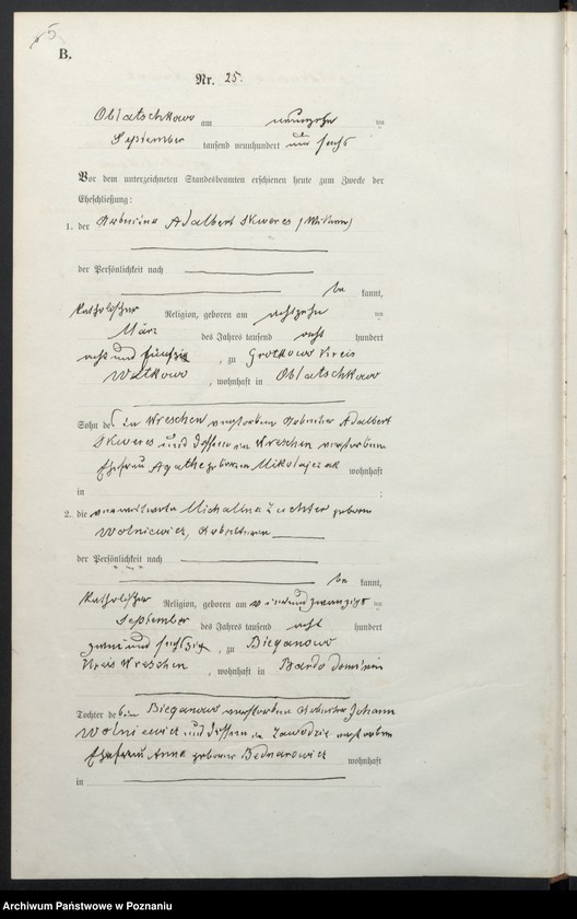 Obraz 8 z jednostki "Heiraths-Haupt-Register tom II"