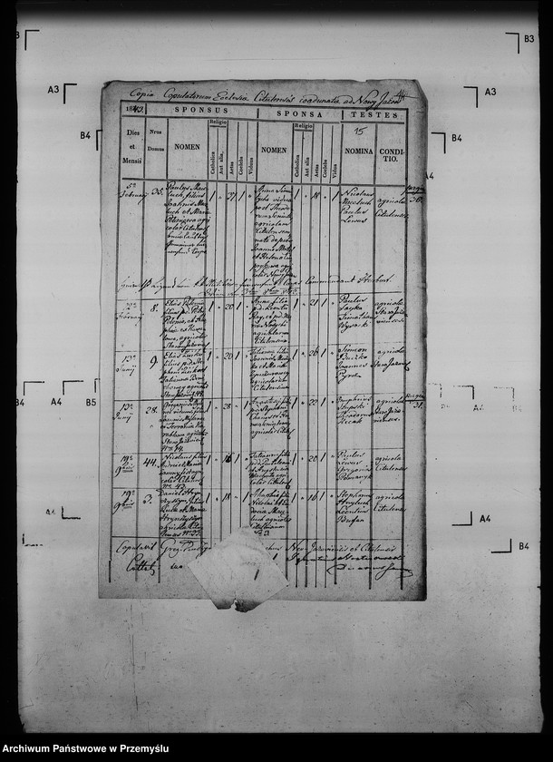 Obraz 19 z jednostki "[Kopie ksiąg metrykalnych parafii Jazów Nowy z filią Cetula (dekanat Jaworów)]"