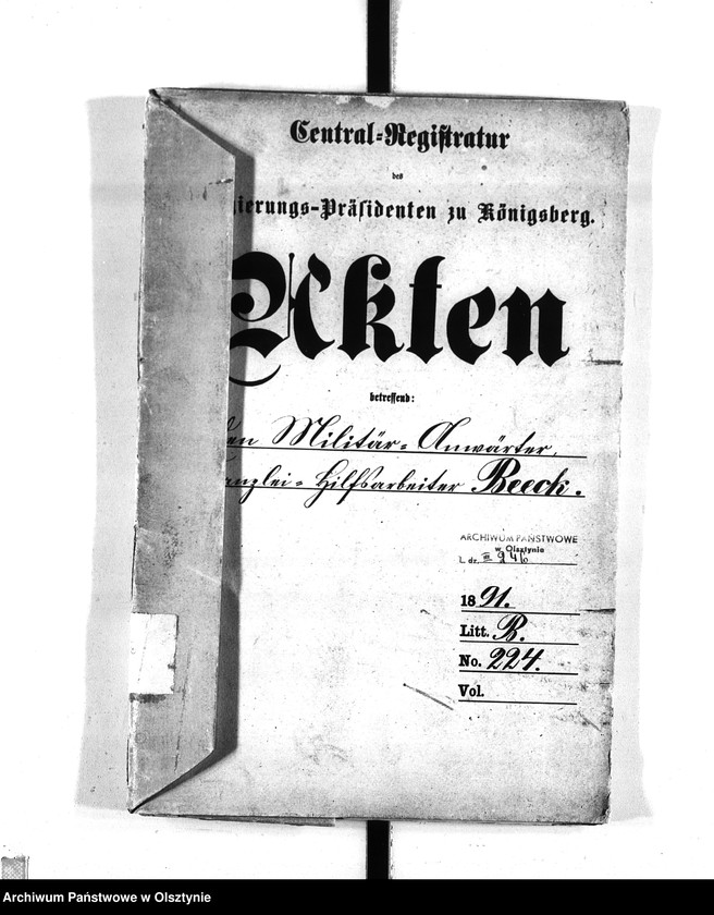 image.from.unit.number "Militär-Anwertär Kanzlei-Hilfsarbeiter Beeck [Hermann Adolf]"