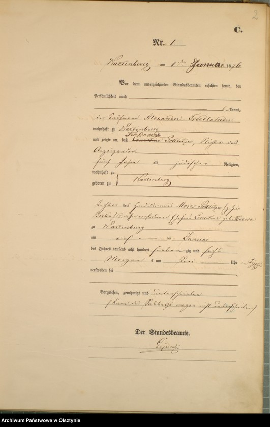 image.from.unit.number "Sterbe-Haupt-Register Nr 1 - 150"