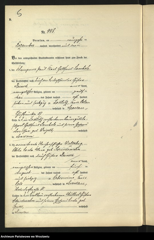 image.from.unit.number "Księga małżeństw Wrocław III 1903 t.5"