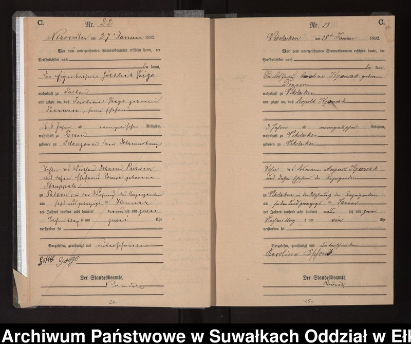 image.from.unit.number "Sterbe-Haupt-Register des Königlichen Preussischen Standes-Amtes Nikolaiken Kreis Sensburg"