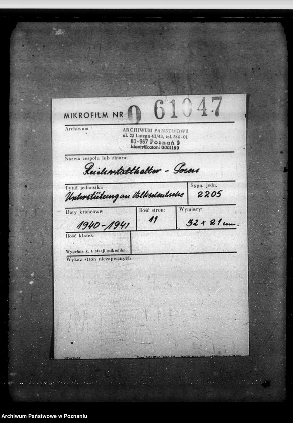 Obraz 2 z jednostki "Unterstützung an Volksdeutsche"