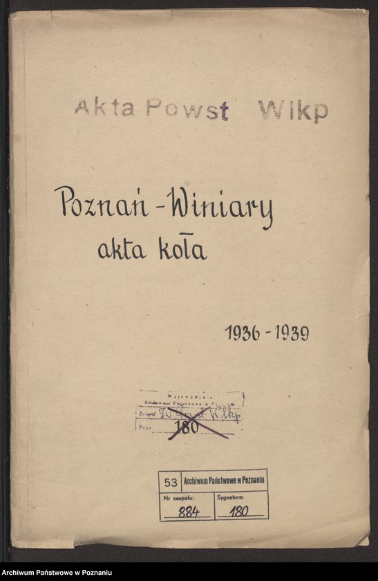 Obraz 3 z jednostki "Poznań - Winiary akta koła."