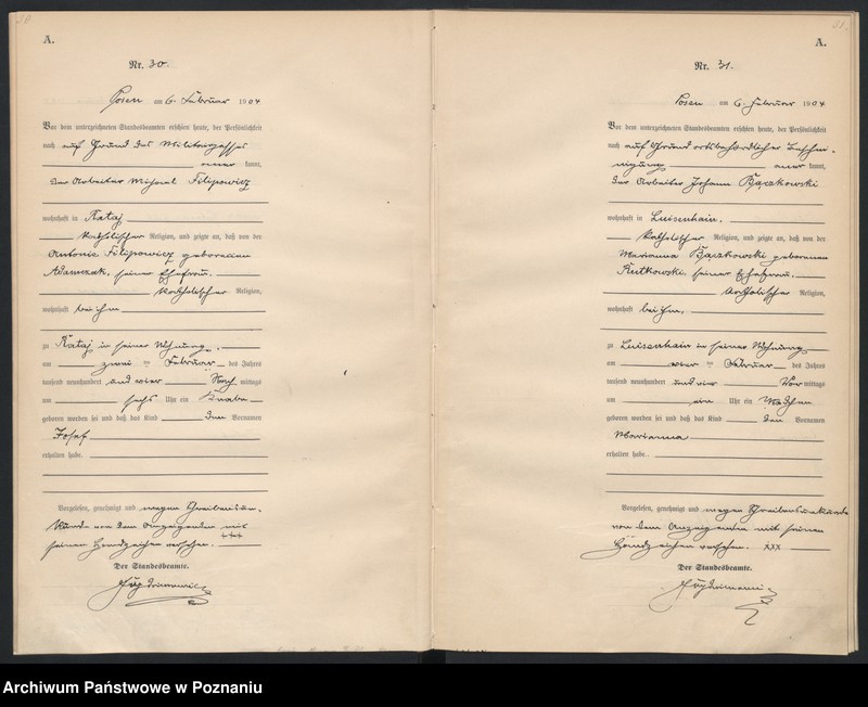 Obraz 18 z jednostki "Księga miejscowa urodzeń"