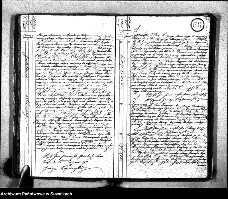 image.from.unit.number "Akta Zaślubionych Gminy Kopciowskiey Urzędnika Stanu Cywilnego na Rok 1825"