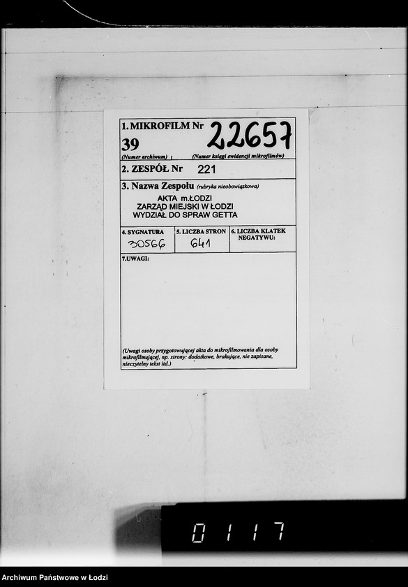 Obraz 2 z jednostki "Ausgehende Rechnungen [za dostawy towarów dla Getta]"