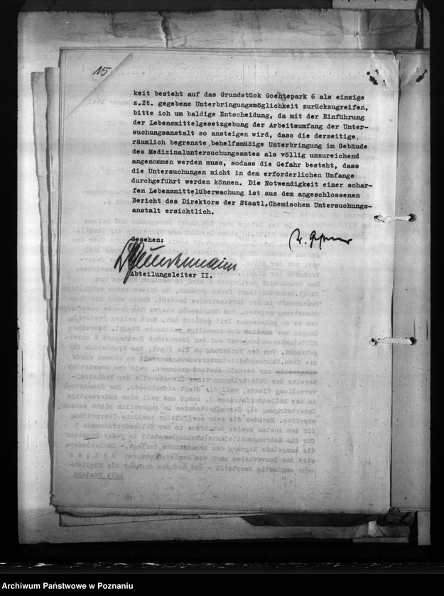 Obraz 19 z jednostki "Unterbringung der Anstalt für Lebensmitteluntersuchung"