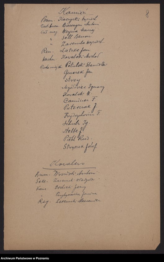 Obraz 10 z jednostki "[Spis urzędników magistratów i członków rad miejskich województwa pomorskiego]"