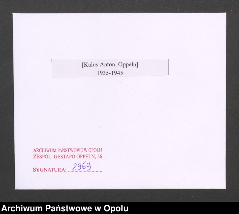 Obraz 2 z jednostki "[Kalus Anton, Oppeln]"